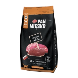 PAN MIĘSKO Cielęcina z kaczką, granulat M 1,6kg